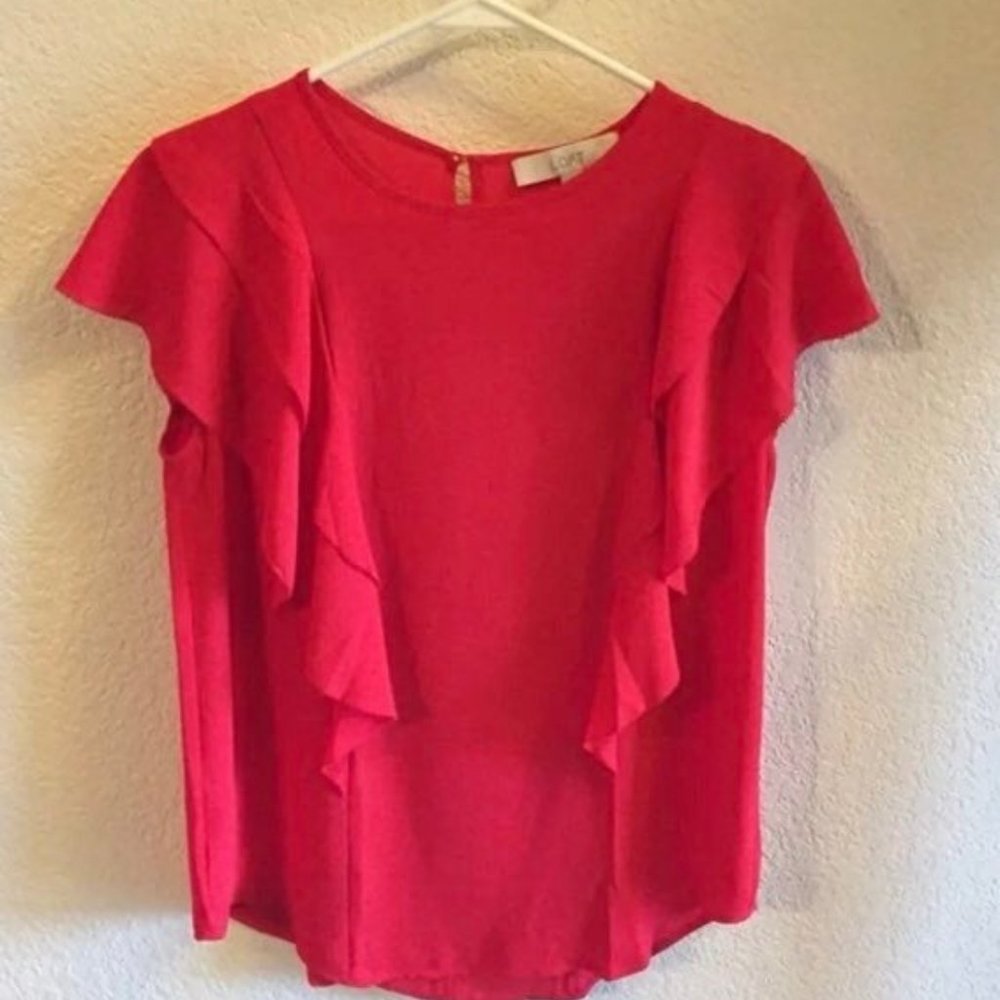 Loft bright and flow-y blouse